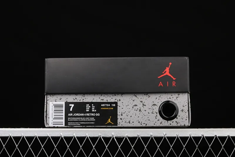 All categories Air Jordan Jordan series basketball shoes Air Jordan 4 G version Air Jordan 4 "Linen" AJ4 Joe 4 beach white gold 487724-118